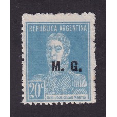 ARGENTINA SERVICIO OFICIAL GJ 190 ESTAMPILLA NUEVA SIN GOMA U$  12,50
